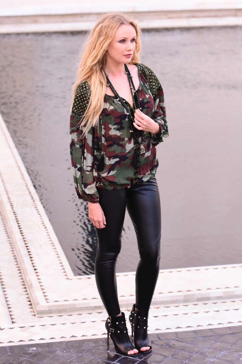 blouse manche longue boheme ARMY - Miss June