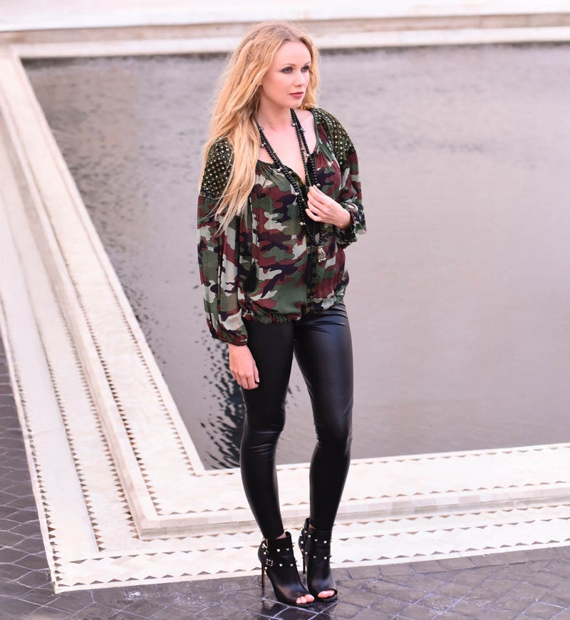 blouse manche longue boheme ARMY - Miss June