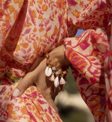 Pulsera SILK bohemia de fantasía turquesa - Miss June