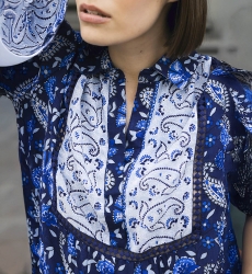 robe courte manche longue boheme CAMILLE - Miss June