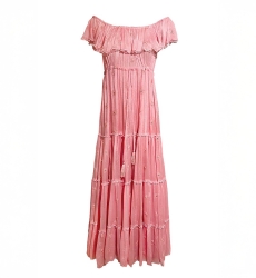 robe longue boheme rose KATE - Miss June