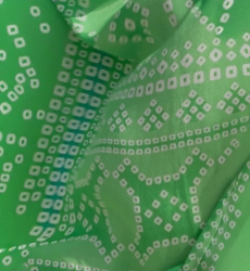 Robe Longue Jorja - verte - plastron décoré - manches longues - bohème - Miss June Paris - 5