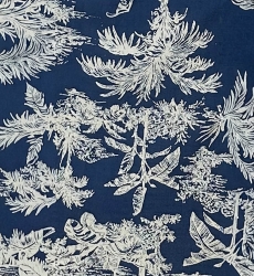 Short Skirt Amor – blue – white print – asymmetric – bohemian – Miss June Paris – 5