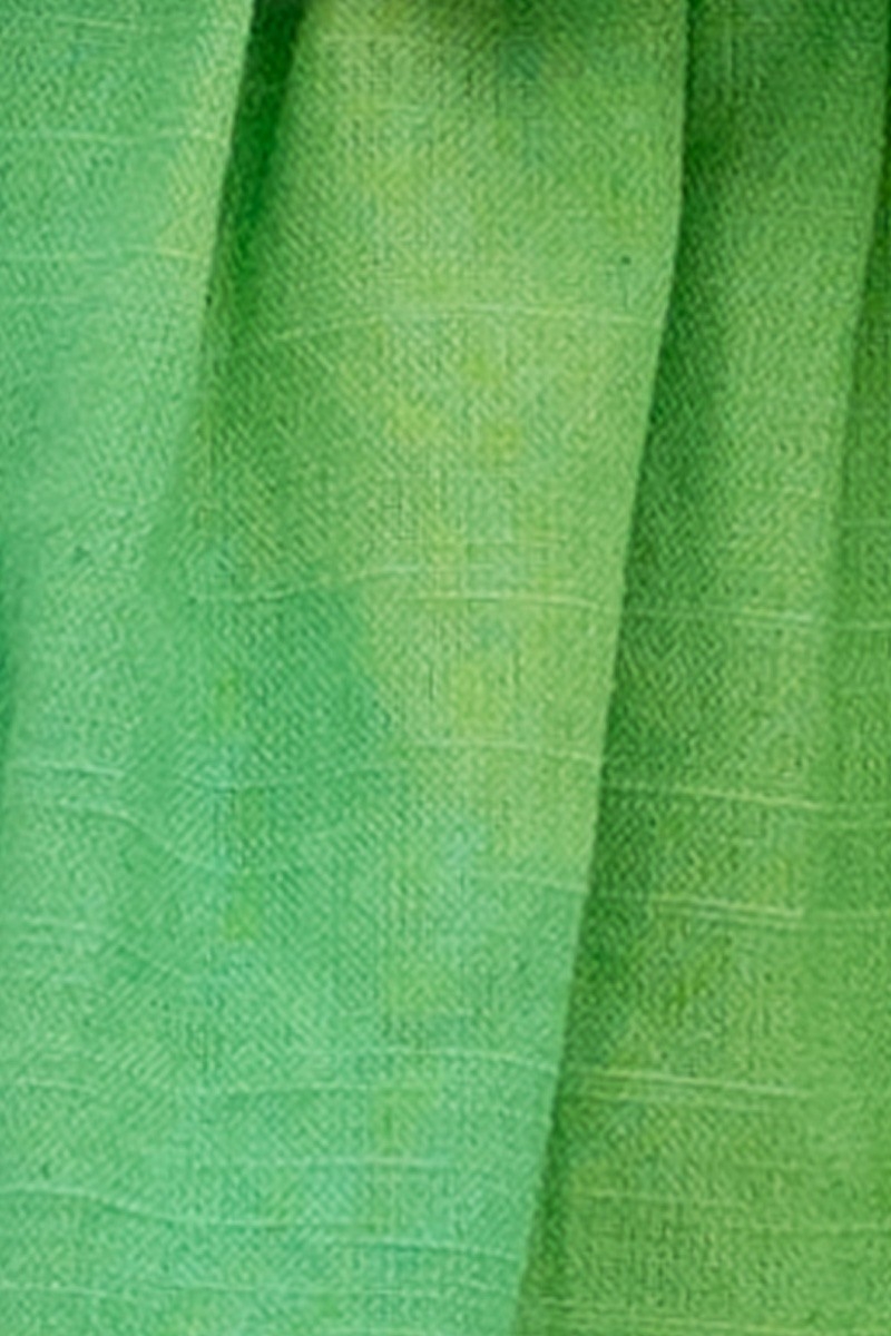 Jupe Lelya - verte/aqua - détails brodés - style smocké - motif tie & dye - bohème  - Miss June Paris - 6