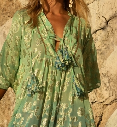 caftan long manche courte boheme PHOEBE - Miss June