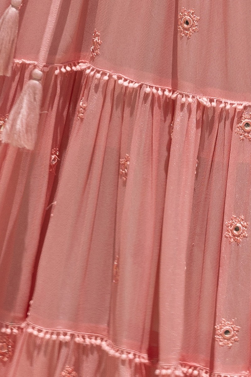 robe longue boheme rose KATE - Miss June