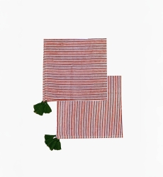 Servilleta Summer Stripes (Pack De 2) – algodón – estilo boho chic – Jardín Botánico – Miss June Paris – 1